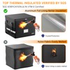 ENGPOW 5200°F Fireproof Document Box with Lock, Heat Insulated Collapsible