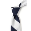 Beams Plus Men's Regimental Ivy Tie, Silver