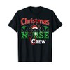 Nurse Christmas Shirt Funny Reindeer Christmas Nurse Crew T-Shirt, black