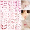 30 Sheets Flowers Temporary Tattoos, Fake Tattoos Girls, Waterproof Temporary