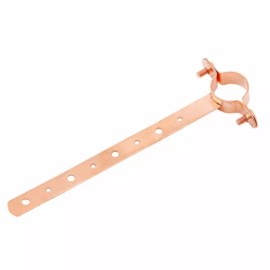 Oatey 33694 1/2" x 6" Copper Plated Milford Type Pipe Hanger Strap - Pack of 25