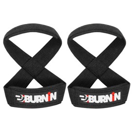 BURNIN 8 Wrist Strap Eight Strap - For Strength Training, Weight Lifting & Gym Training - Unisex, Wrist Strap, Wrist Strap, Wrist Wrap, Lifting Strap, Chinning Grip (S)
