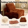 CAODOC Folding Sofa Bed Convertible Sleeper Chair with Pillow, Foldable