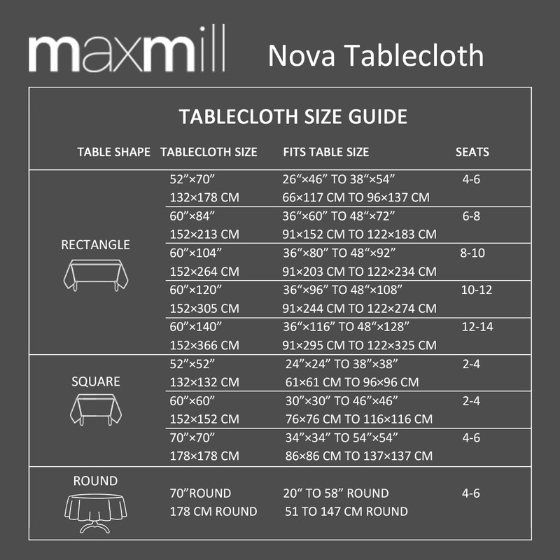 maxmill - Mantel rectangular con textura, impermeable, sin arrugas, a