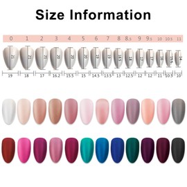 Ailahloe 576pcs Traceless Short Almond Press on Nails- 24-Color Variety Faux Ongle Acrylic Artificial Nails for Women & Girls - Perfect for Salon or DIY Home Nail Art French Style Fake Nails Set (Almond & S Size)