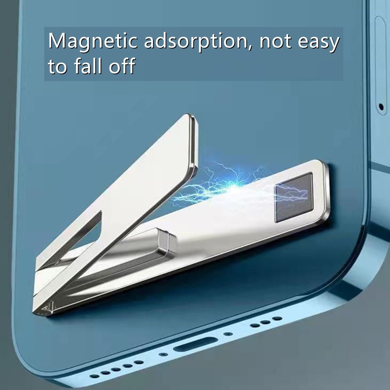 ThFmlva 2-Pack Ultra-Thin Alloy Phone Kickstand - Adjustable, Foldable &