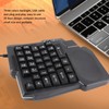 One Handed Gaming Keyboard 35 Keys Waterproof Wide Palm Rest