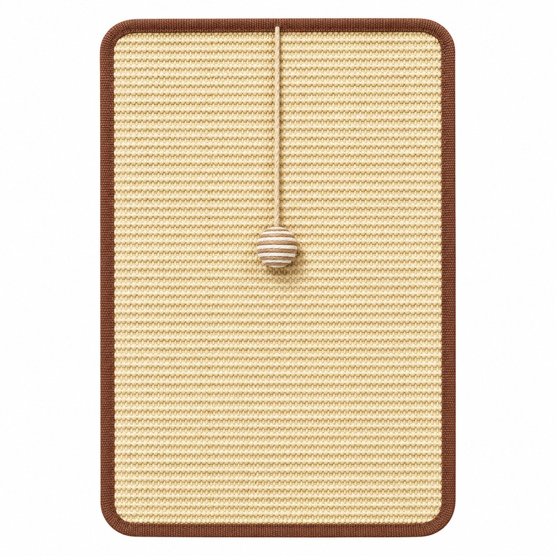 Sisal Cat Scratcher Replacement Pad with Hanging Ball – 40