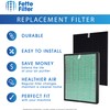 Fette Filter - Air Purifier Replacement Set Compatible with BioGS