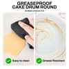4 Pack 8 Inch Greaseproof Cake Drums, Round Solid Cakes