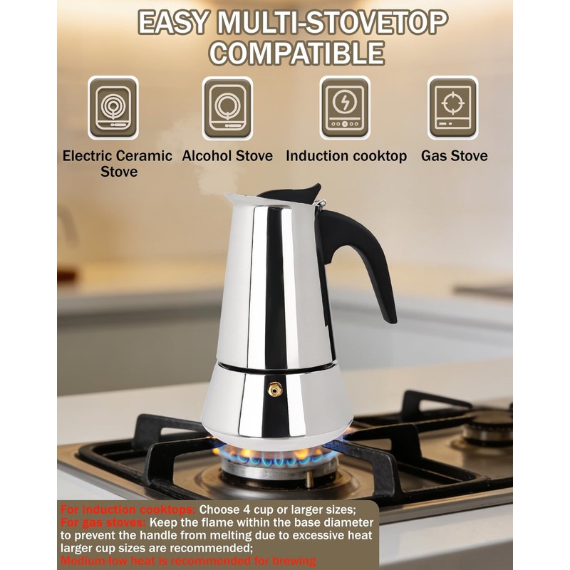 Express Food-Grade Stainless Steel Coffee Maker 12 Cup