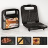 SUNVIVIPRO 3 in 1 Waffle, Grill & Sandwich Maker, Sandwich