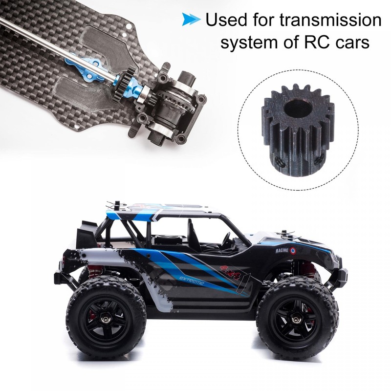 uxcell 1Mod 17T Pinion Gear 6mm Bore Hardened Steel Motor