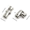 Befenybay 2 Pcs 8mm to 8mm Universal Joint Shaft Coupling