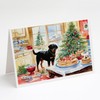 Caroline's Treasures DAC3876GCA7P Rottweiler Christmas Cookies Greeting Cards Pack of
