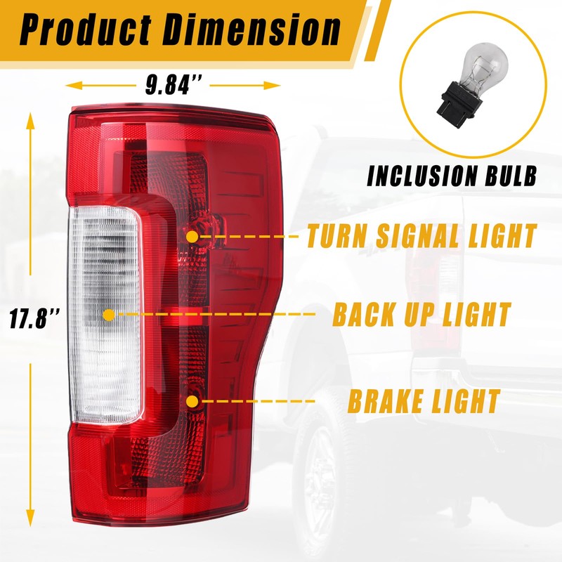 Boine F250 F350 Tail Light Compatible With 2017 2018 2019