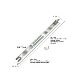 E-Z Dishwasher Bracket-Pack of 24" Brackets (1 Pack)