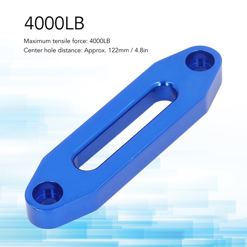 Aluminum Hawse Fairlead Wear Resistant Avoid Entanglement Towing Synthetic Winch