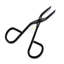 G.S Eyebrow Tweezer Stainless Steel Professional Scissors Shaped Slant Tip Tweezer Clip for Women Makeup Accessories