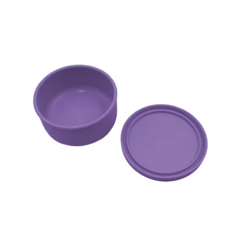 700ml Circular Silicone Lunch Box - Microwave Safe Leakproof Bento