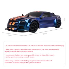 Remote Control Car, 1:14 2.4GHz 30km/h Four-Wheel Drive High-Speed Remote Control Drift Racing Car with Cool Lights