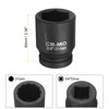 sourcing map 3/4-Inch Drive 12 Point Impact Socket 31mm Metric