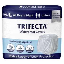 NorthShore Trifecta Waterproof Covers, White, Large, Each