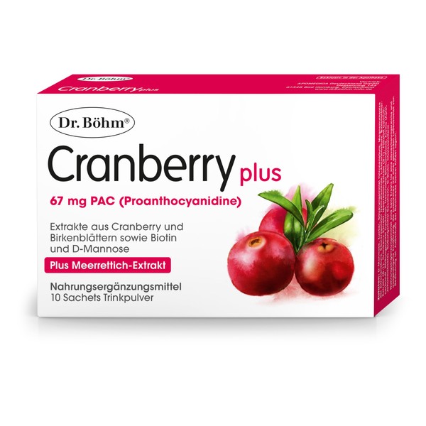 Dr. Böhm Cranberry Plus, Pack of 10: for Bladder, Mucous