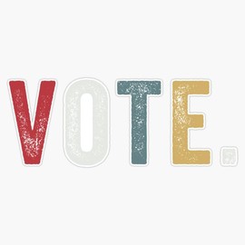 Vote Vintage Face Mask Election Sticker Bumper Sticker Vinyl Decal 5"