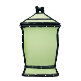 ACK Tuscany Hand Painted Ruffle Green Ceramic Cookie Jar with Lid and Rubber Seal, Food Storage Jar, Kitchen Décor, Snack Storage Container for Cookie, Candy, Snake and More