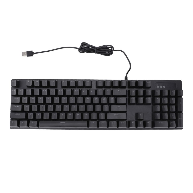 Wired Mechanical Keyboard 104 Keys Blue Switch with 8 Kinds