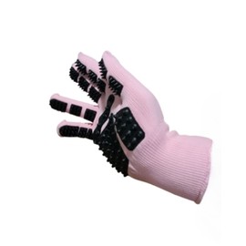 Barn Bug pet Grooming Glove- Bathing - Gentle Shedding Brush for Long and Short Hair Cats, Dogs, Horses - Hair Remover - Easy to use - Single Right Hand Glove - 5 Colors (Pink)