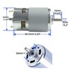 CONQUERALL 775 DC Motor 12V/24V 14500-29000RPM Double Ball Bearing High