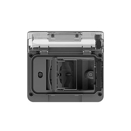 Wide IP55 Complete with Schuko Dual Colour Anthracite for Built-In Box Type 503