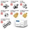 22PCS Camera Screws Set,1/4" and 3/8" Threaded Converter Screws Flash