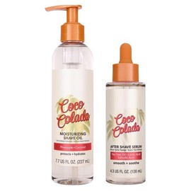 TH Hut Coco Colada Moisturizing Shave Oil, 7.7 fl oz with Coco Colada After Shave Serum, 4.3 fl oz