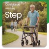 Healthline Walker Rollator Replacement Wheel – 8" Grey Tire HL450W