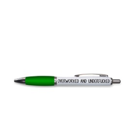 Rude Pens For Adults | Funny Boss Gifts Leaving Presents For Colleagues | Silly Ballpoint Pen Novelty Funky Stationery Quirky Gift Office Desk Accessories (Green_PAP1)