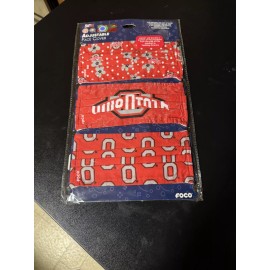 Ohio State 3 Pack Variety Adjustable Face Masks