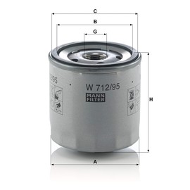 マンフィルター(MANN FILTER) オイルフィルター W712/95