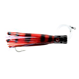 Billy Baits, Magnum Turbo Whistler Rigged & Ready, Black/Red/Pearl Skirt, 2 oz / 56.6 g Head, 7/0 Mustad Hook, AFW Swivel, 100 lb / 45.3 kg Grand Slam Mono Line, 6 ft / 1.8 m