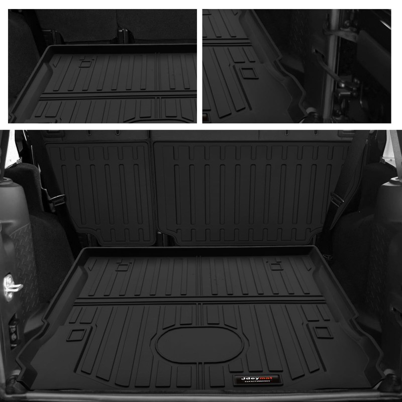 Jdeymat All Weather TPE Trunk Liner Compatible for 2007-2018 Jeep