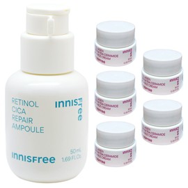 Retinol Cica Trace Ampoule Large Capacity 50ml+ (Ceramide Elasticity Barrier Cream 10mlx5 added) / 레티놀 시카 흔적 앰플 대용량 50ml+(세라마이드 탄력장벽 크림10mlx5개 추가)