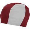 (602TONE - RED & WHITE) - Swim Cap Lycra/Spandex-Kids/Adults -Fits