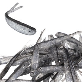 Quilax 40 Stück Gummifische Set,Realistisch Gummifisch,Bionik Angelköder,Gummifische für Hecht,Kunstköder Angelausrüstung,für Forelle Zander Barsch(7.5cm)