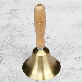 Solid Hand Bell with Handle - Perfect for Schools, Events, and Performances Sound and Durable Construction, 3.15 Inch
