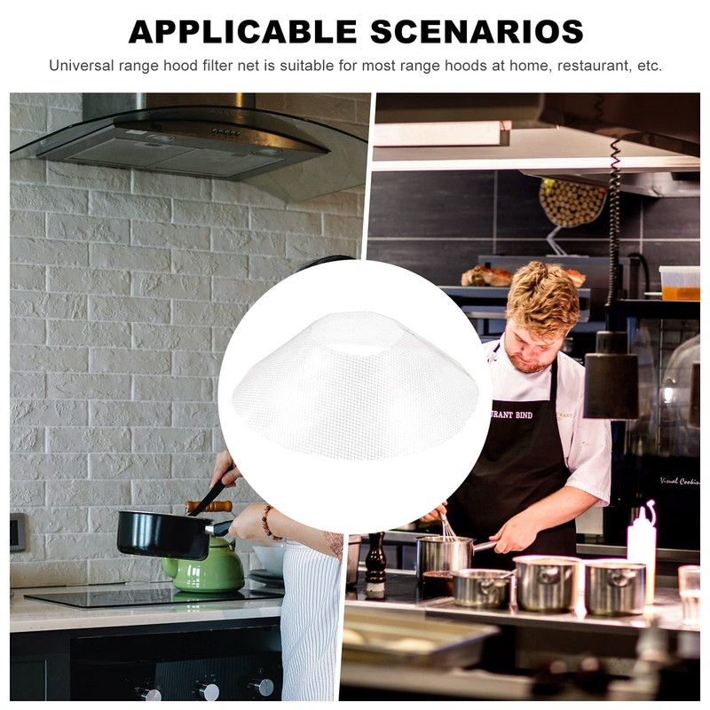 DOITOOL 8.26 Inch Round Range Hood Filter Net Replacement Oil