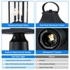 18.62'' Dusk to Dawn Post Light Outdoor, Large 3-Light Lamp
