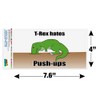 GRAPHICS & MORE T-Rex Hates Push-Ups Tyrannosaurus Dinosaur Automotive Car