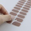 JMEOWIO Nagelfolie UV Härtend Kaffeefarbener Glitzer UV Gel Nail Strips